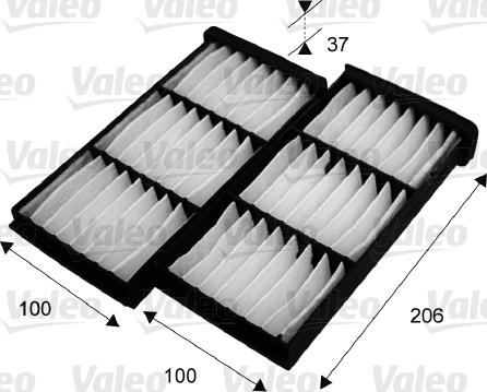 Valeo 715545 - Filtre, air de l'habitacle cwaw.fr