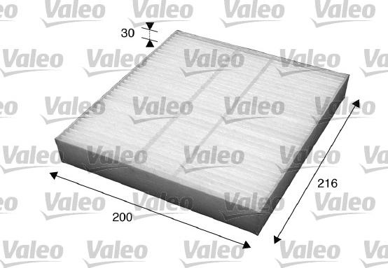 Valeo 715560 - Filtre, air de l'habitacle cwaw.fr