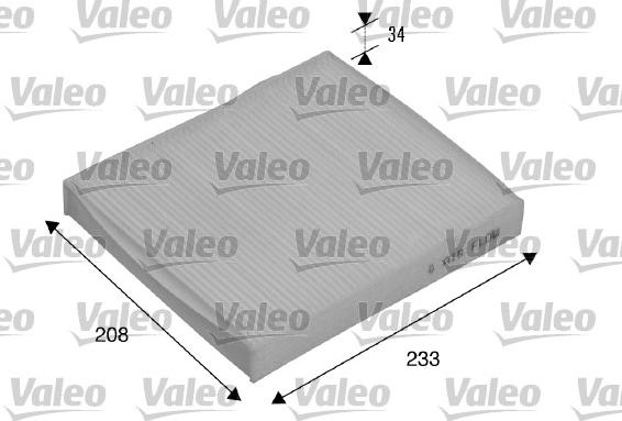 Valeo 715510 - Filtre, air de l'habitacle cwaw.fr