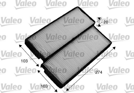 Valeo 715536 - Filtre, air de l'habitacle cwaw.fr