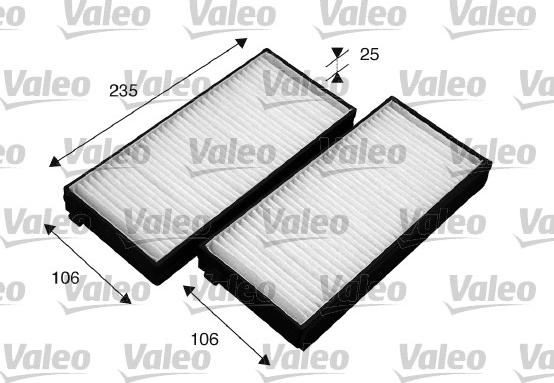 Valeo 715523 - Filtre, air de l'habitacle cwaw.fr