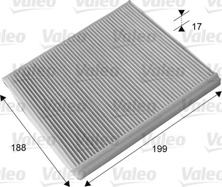 Valeo 715698 - Filtre, air de l'habitacle cwaw.fr