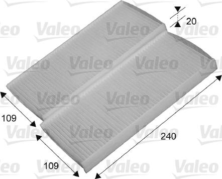 Valeo 715649 - Filtre, air de l'habitacle cwaw.fr