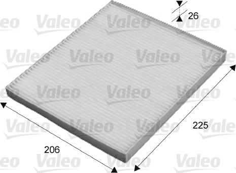 Valeo 715645 - Filtre, air de l'habitacle cwaw.fr