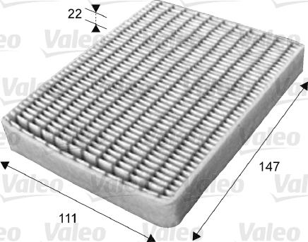 Valeo 715656 - Filtre, air de l'habitacle cwaw.fr