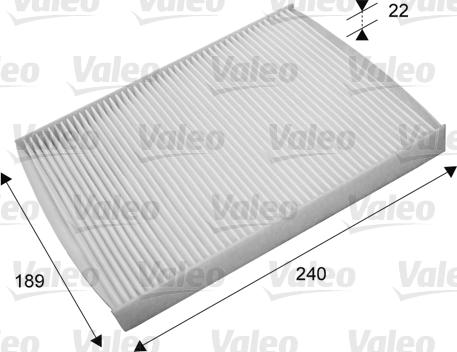 Valeo 715660 - Filtre, air de l'habitacle cwaw.fr