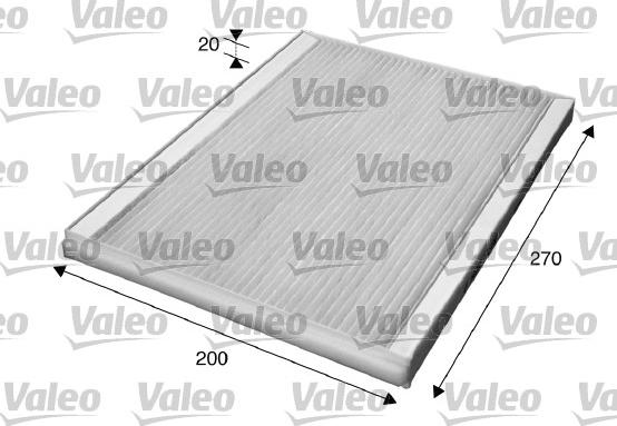 Valeo 715609 - Filtre, air de l'habitacle cwaw.fr