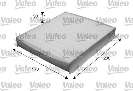 Valeo 715616 - Filtre, air de l'habitacle cwaw.fr