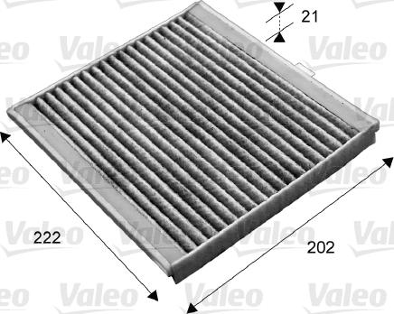 Valeo 715676 - Filtre, air de l'habitacle cwaw.fr