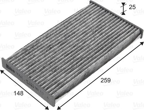 Valeo 715840 - Filtre, air de l'habitacle cwaw.fr