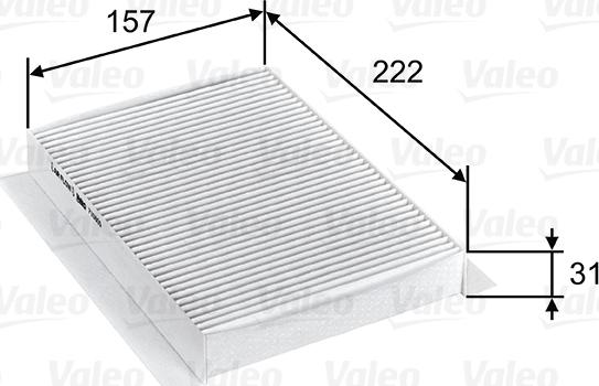 Valeo 715809 - Filtre, air de l'habitacle cwaw.fr