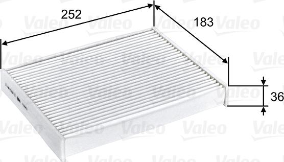 Valeo 715803 - Filtre, air de l'habitacle cwaw.fr