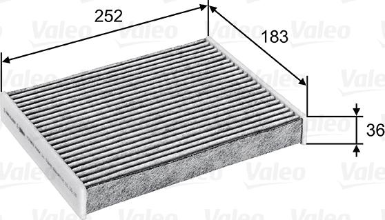 Valeo 715802 - Filtre, air de l'habitacle cwaw.fr