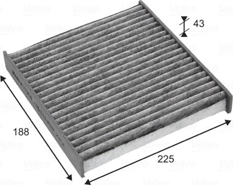 Valeo 715818 - Filtre, air de l'habitacle cwaw.fr