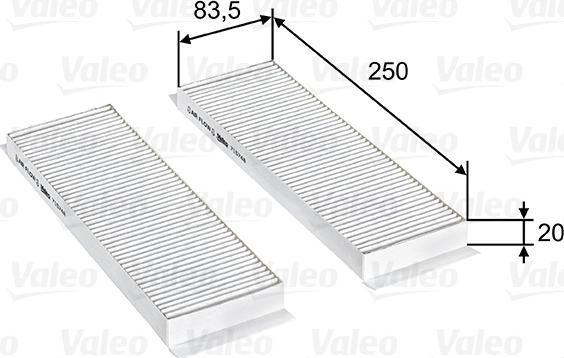 Valeo 715748 - Filtre, air de l'habitacle cwaw.fr