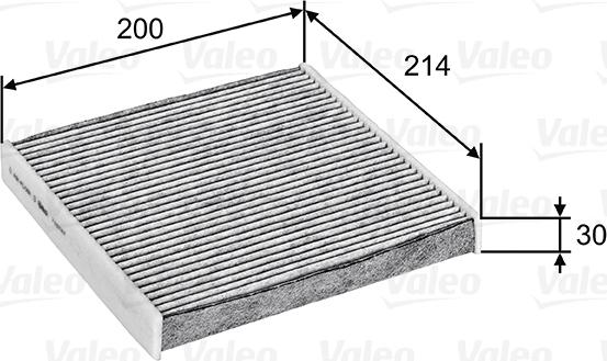 Valeo 715747 - Filtre, air de l'habitacle cwaw.fr