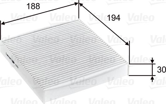 Valeo 715755 - Filtre, air de l'habitacle cwaw.fr