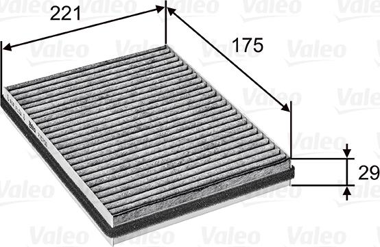 Valeo 715750 - Filtre, air de l'habitacle cwaw.fr