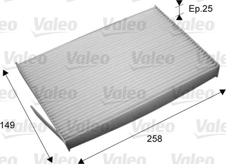 Valeo 715709 - Filtre, air de l'habitacle cwaw.fr