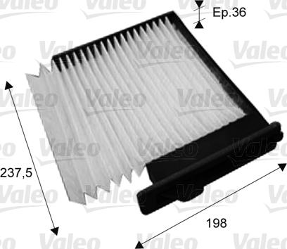 Valeo 715708 - Filtre, air de l'habitacle cwaw.fr