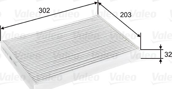 Valeo 716068 - Filtre, air de l'habitacle cwaw.fr