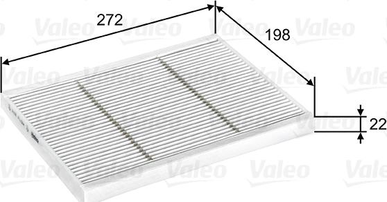 Valeo 716067 - Filtre, air de l'habitacle cwaw.fr