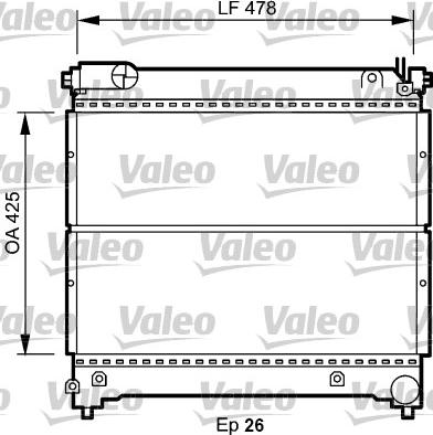 Valeo 734918 - Radiateur, refroidissement du moteur cwaw.fr