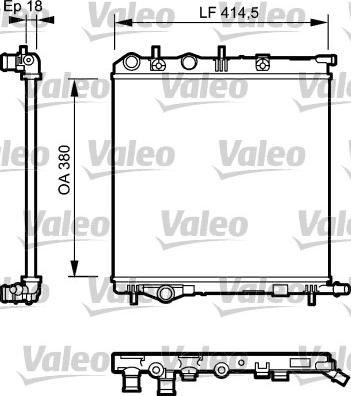 Valeo 734921 - Radiateur, refroidissement du moteur cwaw.fr