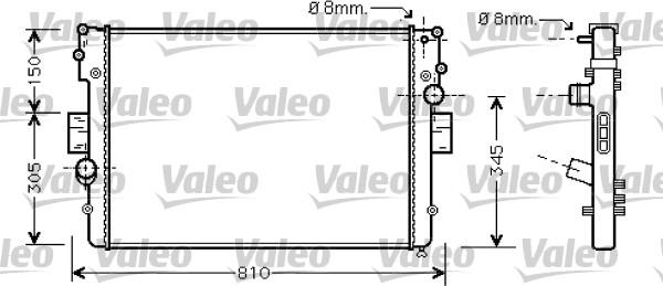 Valeo 734449 - Radiateur, refroidissement du moteur cwaw.fr