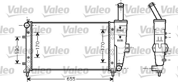 Valeo 734459 - Radiateur, refroidissement du moteur cwaw.fr