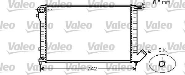 Valeo 734456 - Radiateur, refroidissement du moteur cwaw.fr