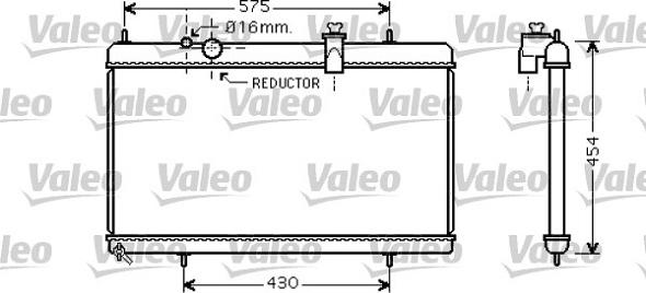 Valeo 734452 - Radiateur, refroidissement du moteur cwaw.fr