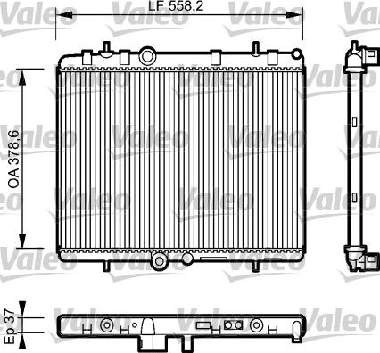 Valeo 734463 - Radiateur, refroidissement du moteur cwaw.fr