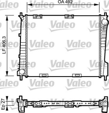 Valeo 734462 - Radiateur, refroidissement du moteur cwaw.fr