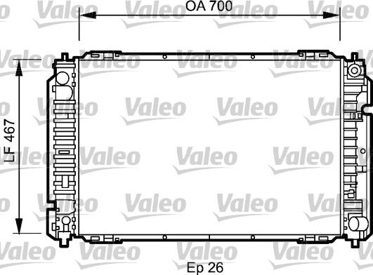 Valeo 734467 - Radiateur, refroidissement du moteur cwaw.fr