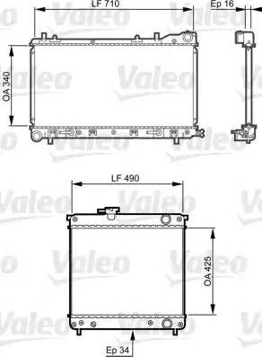 Valeo 734406 - Radiateur, refroidissement du moteur cwaw.fr