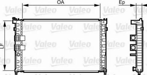 Valeo 734411 - Radiateur, refroidissement du moteur cwaw.fr