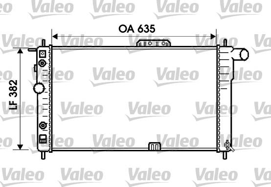 Valeo 734596 - Radiateur, refroidissement du moteur cwaw.fr