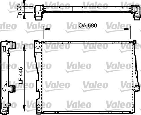 Valeo 734589 - Radiateur, refroidissement du moteur cwaw.fr