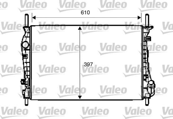 Valeo 734696 - Radiateur, refroidissement du moteur cwaw.fr