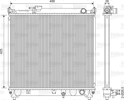 Valeo 734662 - Radiateur, refroidissement du moteur cwaw.fr