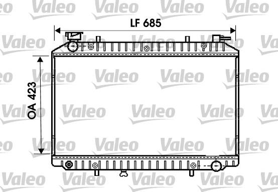 Valeo 734671 - Radiateur, refroidissement du moteur cwaw.fr