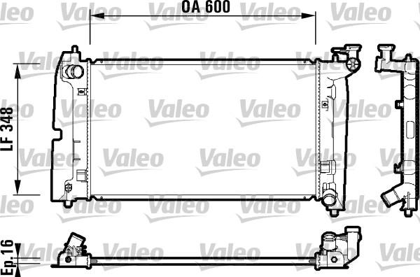 Valeo 734199 - Radiateur, refroidissement du moteur cwaw.fr