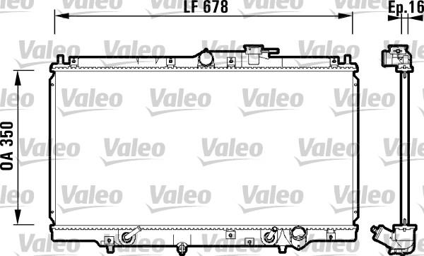 Valeo 734109 - Radiateur, refroidissement du moteur cwaw.fr