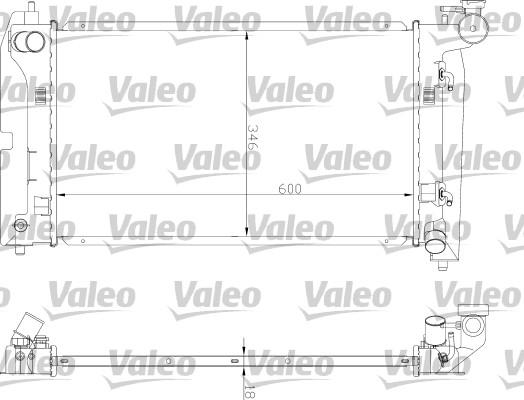 Valeo 734851 - Radiateur, refroidissement du moteur cwaw.fr