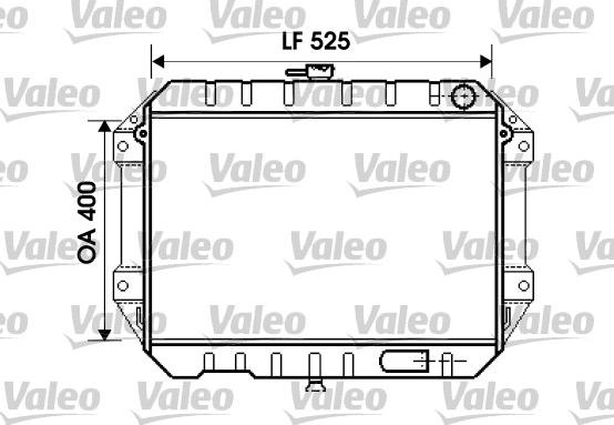 Valeo 734866 - Radiateur, refroidissement du moteur cwaw.fr