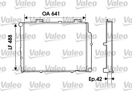 Valeo 734803 - Radiateur, refroidissement du moteur cwaw.fr