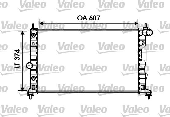 Valeo 734831 - Radiateur, refroidissement du moteur cwaw.fr