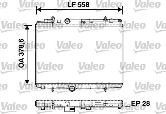 Valeo 734398 - Radiateur, refroidissement du moteur cwaw.fr