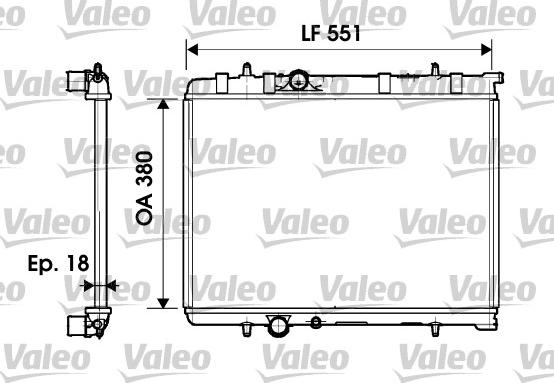 Valeo 734346 - Radiateur, refroidissement du moteur cwaw.fr